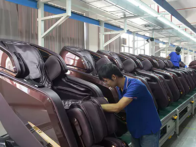Jaarlijkse productie van 200.000 massagestoelen, toonaangevend op de wereldmarkt met zijn productievaardigheid